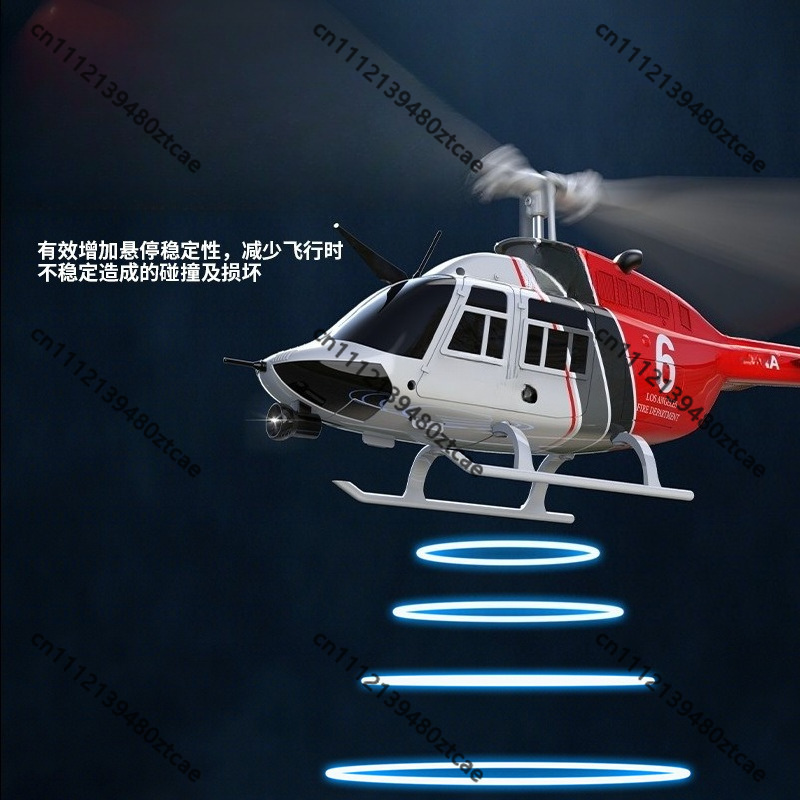 C138 6CH Single Rotor Flybarle - Rc Helicopter Single Rotor ulasan dan harga