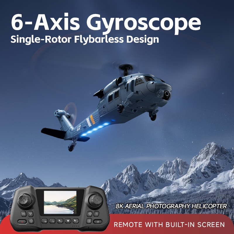 8K Flybarless Optical Flow Hov - Rc Helicopter Nitro ulasan dan harga